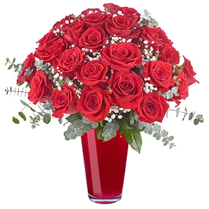 24 Lavish Red Roses Delivery Greece