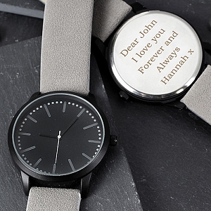 Personalised Mens Watch and Presentation Box Delivery UK