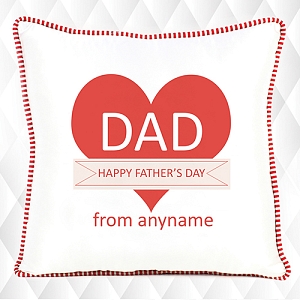 Dad Happy Fathers Day - Personalised Cushion