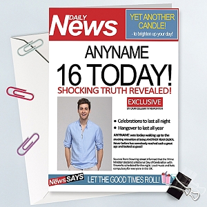 Daily News Birthday Photo Card