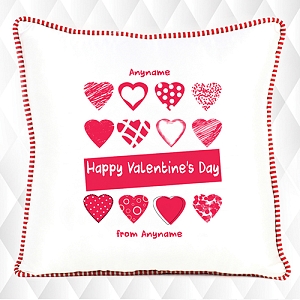 Happy Valentines Day-Personalised Cushion