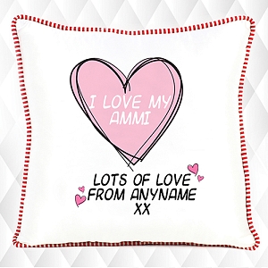 I Love my Ammi - Personalised Cushion