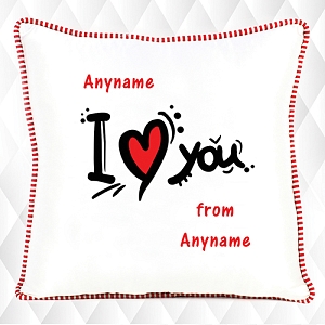 I love you - Personalised cushion