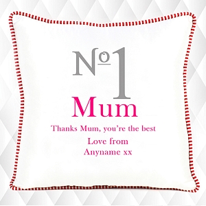 No1 Mum - Personalised Cushion