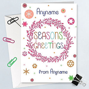 Seasons Greetings-Personalised Card