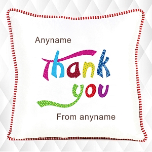 Thank You - Personalised Cushion