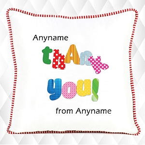 Thank you -Personalised cushion