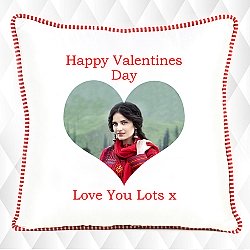 Happy Valentines Photo Cushion