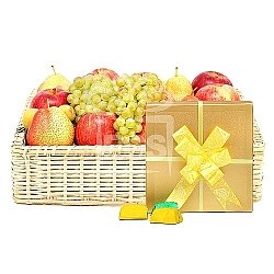 Belgian Chocolate with Fruit Hamper