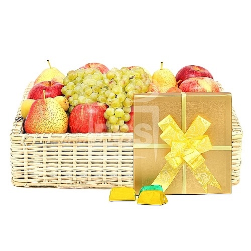 Belgian Chocolate with Fruit Hamper