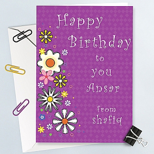 Happy Birthday to You - Personalised Card