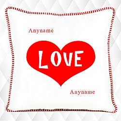 Heart Love - Personalised Cushion