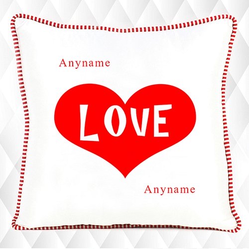 Heart Love - Personalised Cushion