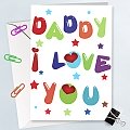 I Love Dady Card