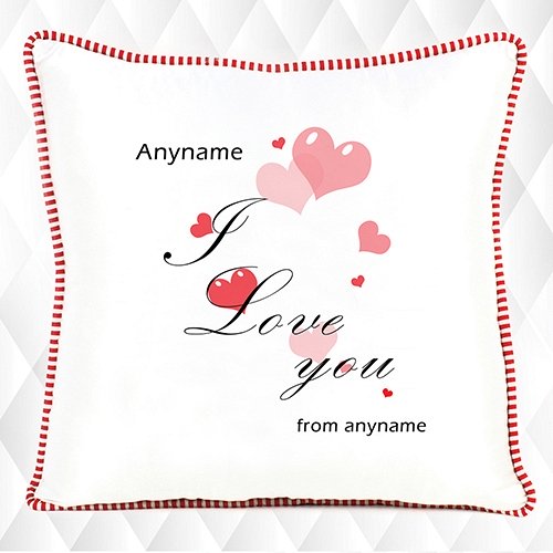 I love you -Personalised cushion