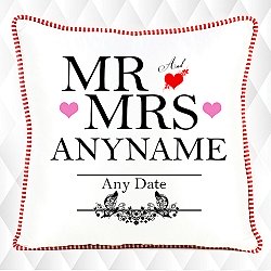 Mr and Mrs Established - Personalised Cushion