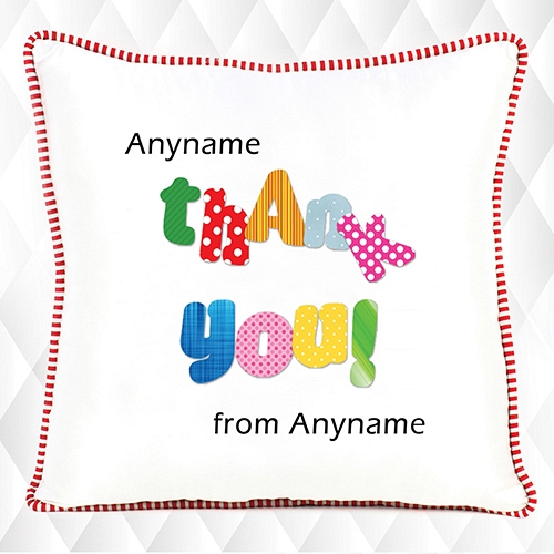 Thank you -Personalised cushion