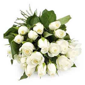 White Roses Bouquet 30 Flowers delivery to India