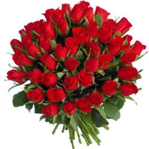 60 Red Roses Bunch delivery to India