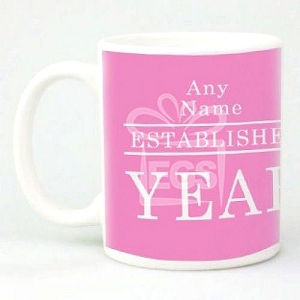 Birthday Year Established Mug - Personalised Mugs