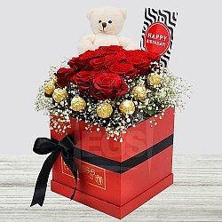 Birthday Roses Red Box