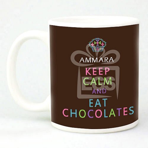 Rainbow Eat Chocolate Mug - Personalised Mugs