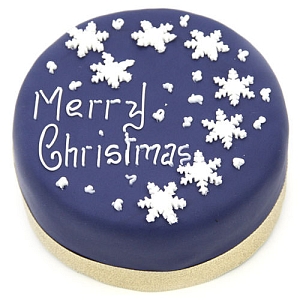 Snowflake Christmas Cake Delivery UK