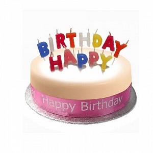 Birthday Cake Sponge Pink Delivery to UK