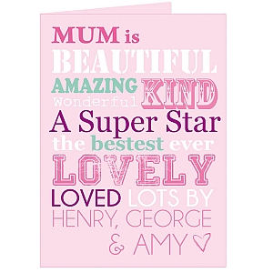 Personalised She Is... Card