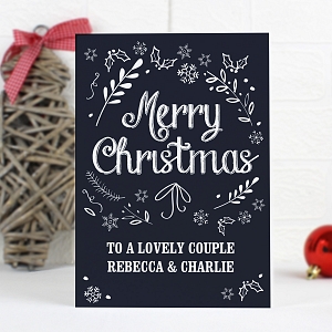 Personalised Christmas Frost Card