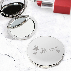 Mum Round Compact Mirror