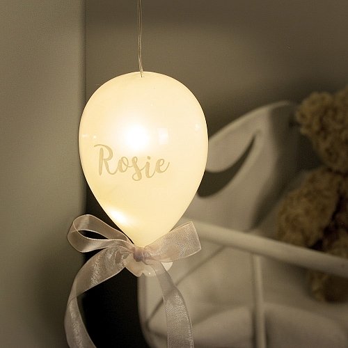 Personalised Message LED Hanging Glass Balloon