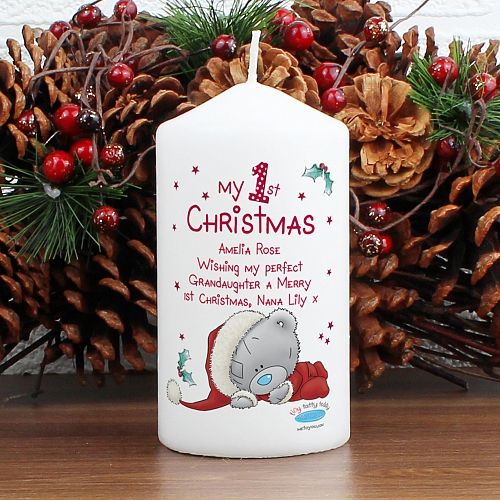 Personalised Me To You My 1st Christmas Candle