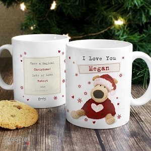 Personalised Boofle Christmas Love Mug