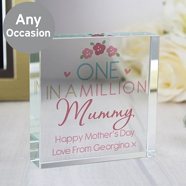 Personalised One in a Million Large Crystal Token