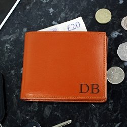 Brown Initials Wallet