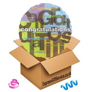 Congratulations Balloon delivery to UK [United Kingdom]