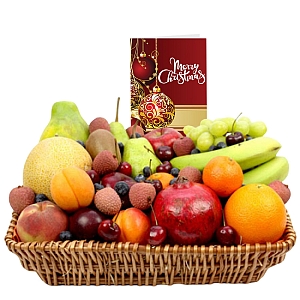 Christmas Cherry Berry Fruit Basket