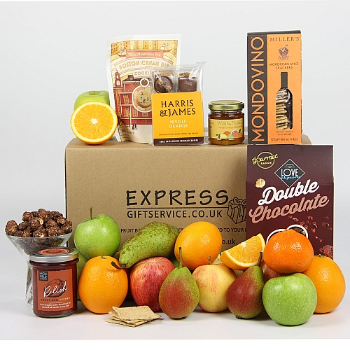 Holiday Fresh Fruit and Treats Box