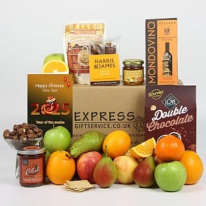 Chinese New Year Fresh Fruit and Treats Box