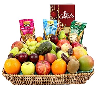 Christmas Fruit and Nut Basket