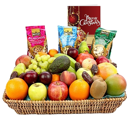 Christmas Fruit and Nut Basket