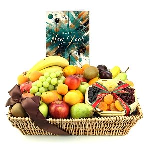 New Year Wishful Delights Fruit Basket