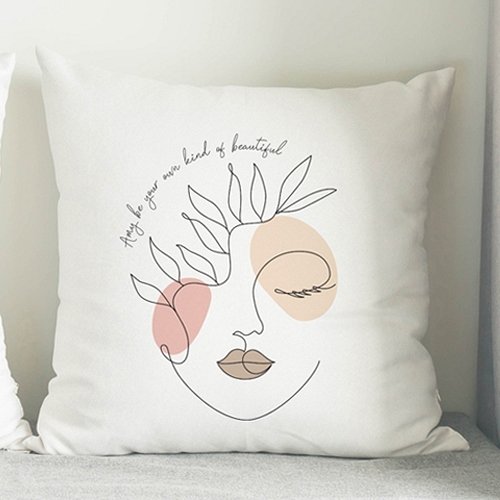 Personalised Grace Fine Line Cushion