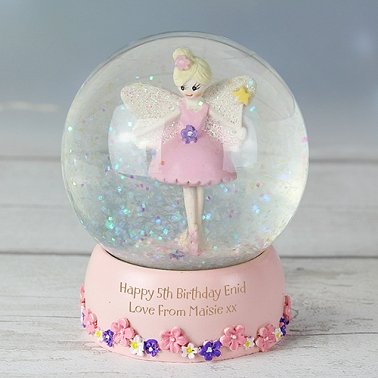 Personalised Fairy Glitter Snow Globe delivery to UK [United Kingdom]