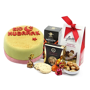 Happy Eid Cake with Chocolate Hamper