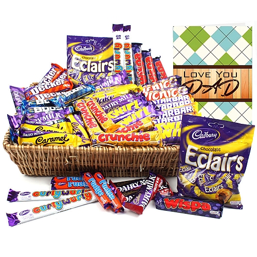 Dad Cadbury Chocolates Basket