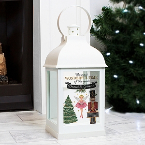 Personalised Nutcracker White Lantern Delivery to UK