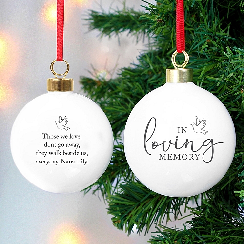 Personalised In Loving Memory Bauble